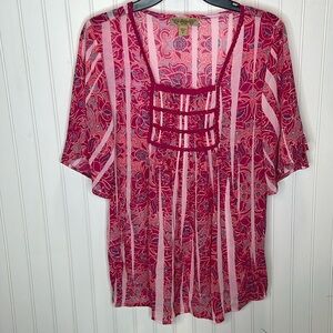 - Nine West Square Neck Peasant Blouse Size Medium